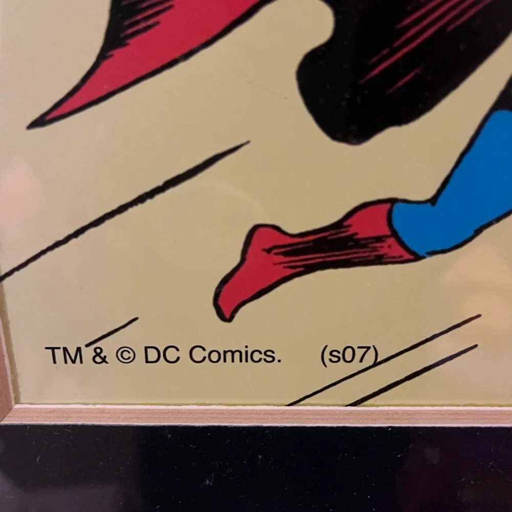 SUPERMAN Framed Action Comics No. 33 Cover Art